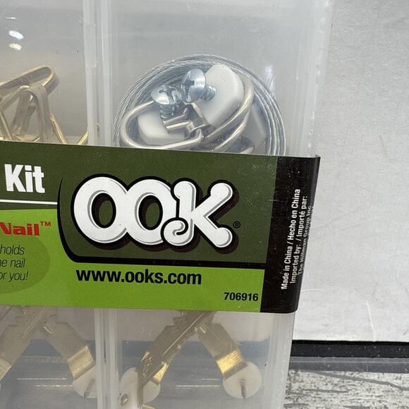 3-OOK Ready Nail Medium Picture Hanging Kits 48pc Piece 10lb-100lb - Picture 4 of 9
